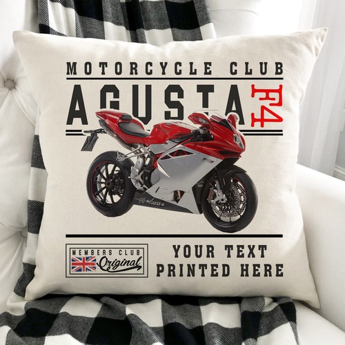 Personalised motorbike cushion - motorbike,