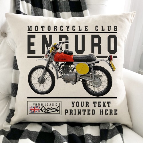 Personalised motorbike cushion - personalised,