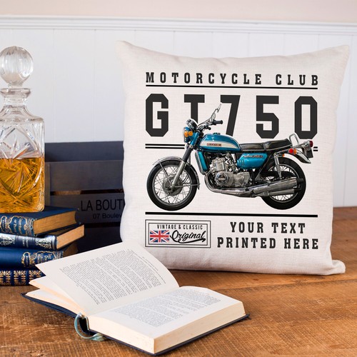 Personalised motorbike cushion - personalised,