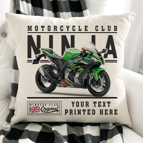 Personalised motorbike cushion - personalised,