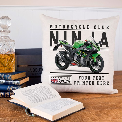 Personalised motorbike cushion - motorbike,