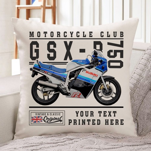 Personalised motorbike cushion - personalised,